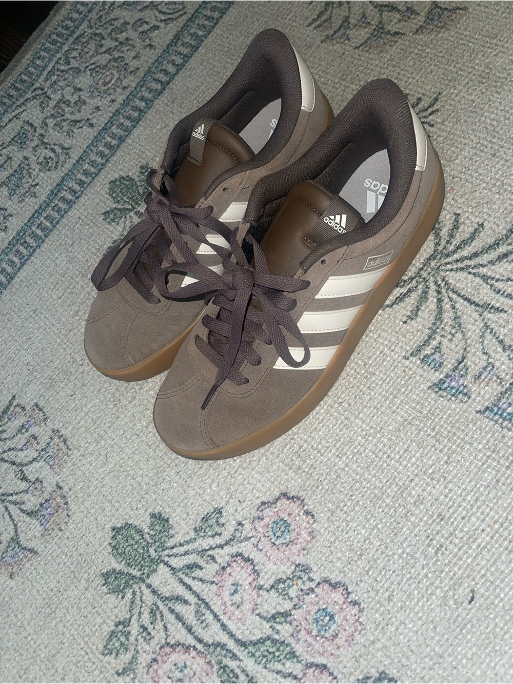 Adidas Women’s Brown Suede Samba-Style Sneakers 8 1/2